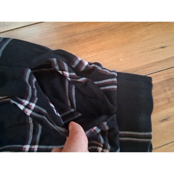 Torrid Womens Plus Size 2 Black Pink Plaid Skater Skirt with Pockets Jersey Knit - Picture 4 of 7
